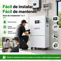 Batterie au lithium LiFePO4 au sol 48V 51.2V 5kWh à 30kWh pour stockage solaire et alimentation de secours domestique