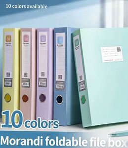 Wholesale 10Cm PP File Box - Thickened <b>A4</b> Document Organizer (Morandi Colors) - Product Image 3