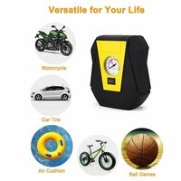 Compresseur d'air portable pour voiture, gonfleur de pneus 12V avec moniteur de pression des pneus filaire 150 PSI