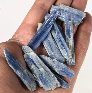 Blue Kyanite Blade Slice Natural Roughly Gemstone Crystal Mineral Collectilble Rough Specimen Slab