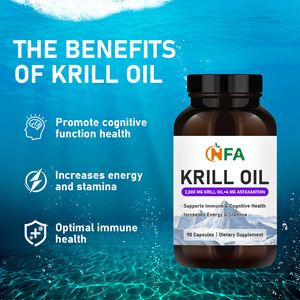 Private Label Krill Oil Capsules with Phospholipids Omega-3 Supports Cognitive Health Immune <b>Supplement</b> Capsules - Product Image 5