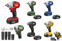 Perceuse à main sans fil haute puissance LDD04-H avec moteur sans balais, vitesse variable personnalisable, outil à percussion, support de batterie pour le perçage