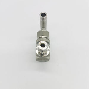 1/4 \ 1/8 \ \ \ \ \ xa0 1/2 \ \ xa0 गैस मीडिया के लिए ब्लैक हैंडल कम फ्लो के साथ स्टेनलेस स्टील - Product Image 4