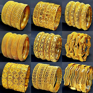 <span class=keywords><strong>Bracciale</strong></span> da <span class=keywords><strong>donna</strong></span> placcato <span class=keywords><strong>oro</strong></span> <span class=keywords><strong>24k</strong></span> con chiusura intagliata tridimensionale, stile ufficio/carriera, design mediorientale, in lega inossidabile - Product Image 5