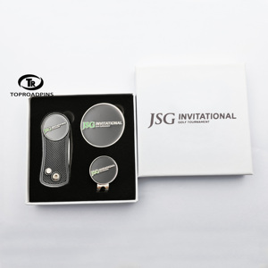 Nhà Sản Xuất Giá Rẻ Tùy Chỉnh Số Lượng Lớn Epoxy Từ Kim Loại Trống Kẽm Hợp Kim Golf Hat Clip Golf Bóng Đánh Dấu - Product Image 3