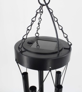 Carillon éolien artisanal en fer et aluminium, finition mate, étanche, à suspendre, <span class=keywords><strong>pour</strong></span> décoration extérieure de jardin, idéal <span class=keywords><strong>pour</strong></span> mariages et cadeaux commémoratifs - 40 - Product Image 4