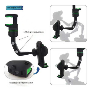 Supporto per telefono specchietto retrovisore multifunzionale 360 supporto per telefono specchietto retrovisore con ganci di stoccaggio appiccicosi per auto - Product Image 4