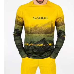 カスタマイズブランクTシャツマウンテンバイク服昇華プリントジャージーオートバイジャージーカスタムオレンジサイクリングジャージ - Product Image 5