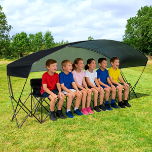 Homful xách tay tùy chỉnh Oxford Bóng Đá Ngoài trời di động gấp băng ghế dự bị cắm trại nhiều người gấp ghế với nơi trú ẩn mặt trời - Product Image 5