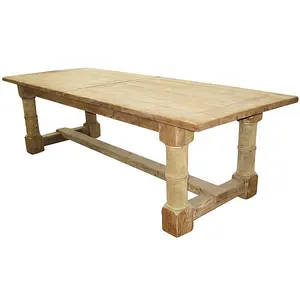 Лидер продаж, античный Прямоугольный Обеденный Стол, домашний переработанный деревенский деревянный столовый стол для фермерского дома