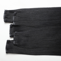 Extensions de cheveux Genius Weft Double Drawn en cheveux Remy vietnamiens, lisses et soyeux, fournisseur Alibaba de premier plan