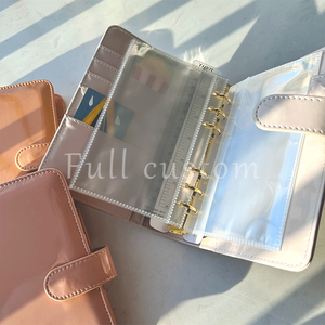 Classeurs de budget A6 personnalisés de luxe, brillants, pour la gestion des finances domestiques, classeurs de budget Macaron - Product Image 5