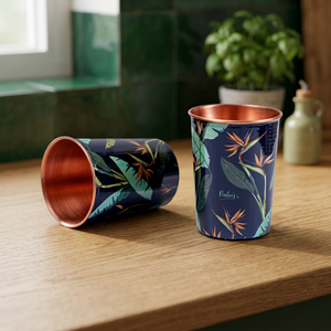 Vaso de metal de doble pared con diseño floral, estilo bohemio, para adultos, para fiestas. - Product Image 6