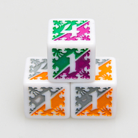 Set dadu kustom Set dadu Dnd Poly Resin berukir Set dadu dengan 10mm 12mm 14mm 16mm 18mm 20mm 25mm 30mm D6 Pla