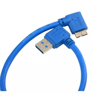 90 độ góc <span class=keywords><strong>USB</strong></span> 3.0 một nam để <span class=keywords><strong>micro</strong></span> <span class=keywords><strong>B</strong></span> cắm dây cáp kết nối <span class=keywords><strong>b</strong></span>ền - Product Image 3