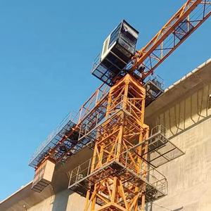 Grúa Torre Plana Zoomlion QTZ50 de 5 Toneladas y 50 Metros con PLC y Motor, Modelo 2019-2022, Certificada para Construcción en EAU - Product Image 2