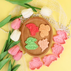 Série Culture Japonaise : <span class=keywords><strong>Emporte</strong></span>-pièces 3D Mont Fuji en plastique écologique pour pâte à modeler, imprimés, lot de 4 pièces - Product Image 5