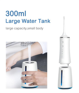 Tanque de agua recargable por USB de 300ml, hilo <span class=keywords><strong>dental</strong></span> eléctrico, portátil, inalámbrico para IPX7, resistente al agua, uso en Hotel, 5 presiones - Product Image 4
