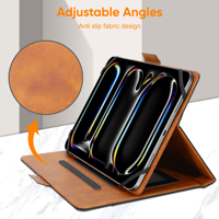 Casing Tablet Kulit Universal untuk iPad, Dompet Pelindung untuk Samsung Tab, Honor Pad, Matepad, Redmi Pad, Dll. Ukuran 10 inci, 8 inci, 7 inci TB056