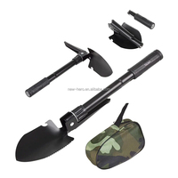 Pala pieghevole da esterno in acciaio per attrezzi da giardino multifunzione con rastrello a forchetta mini pala pieghevole da campeggio con manico tattico vanga