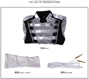 Ecowalson - Disfraz de Cantante Pop Retro de los <span class=keywords><strong>80</strong></span> para Halloween, Disfraz de Lentejuelas para Actuaciones en Escenario, Carnaval, Fiestas y Representaciones - Product Image 6