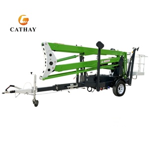 <span class=keywords><strong>Nouvelle</strong></span> plateforme élévatrice télescopique articulée remorquable CATHAY LIFT, 45 pieds, 60 pieds, 80 pieds, hydraulique, télécommande - Product Image 2