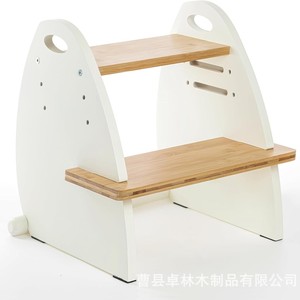 Taburete transfronterizo para el aprendizaje de la higiene, taburete de cocina, taburete de madera para niños, taburete para niños pequeños para el lavabo del baño - Product Image 1