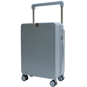 Mala de bagagem 100% PC TAS para bagagem com suporte de água, mala larga personalizada com tampa rígida para ABS
