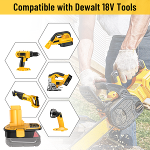 Pin chuyển đổi Adapter Tương thích với <span class=keywords><strong>Dewalt</strong></span> 18V 20V pin và milwaukee 18V Pin cho <span class=keywords><strong>Dewalt</strong></span> 18V Li-ion pin dm18rl - Product Image 5