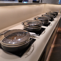 Kommerzieller Einbau-Induktionswärmer Buffet Edelstahl-Induktionskochfeld mit Einstellbarer Temperatur für Hotel und Catering