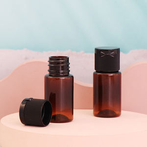 Flacons de crème pour les mains en plastique de 10 ml, couleur ambre <span class=keywords><strong>fantaisie</strong></span>, avec bouchons à clapet - Product Image 1