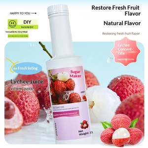 Concentrato di Succo di Litchi Originale con Polpa, Gusto Intenso, Polpa Densa, <span class=keywords><strong>Bevanda</strong></span> Commerciale <span class=keywords><strong>in</strong></span> <span class=keywords><strong>Polvere</strong></span> Multi-Polpa, Bottiglia da 1L - Product Image 3