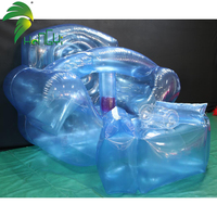 Canapé transparent en PVC, canapé gonflable, chaise longue gonflable de camping