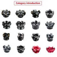 TAIRAY Face Milling Cutter ASX 3PTF TMF Alat Pemotong Indexable untuk Baja, Baja Tahan Karat, Besi, Peralatan Pemotong Mesin CNC Lathe