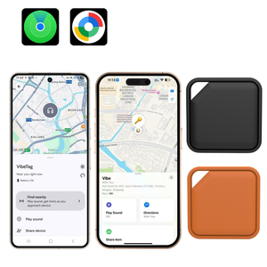 Système double pour traceur compatible iOS Android <span class=keywords><strong>Google</strong></span> Find My, dispositif anti-perte, localisation mondiale - Product Image 1