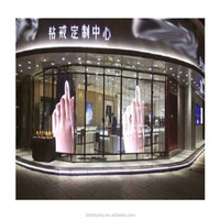 Panel Publicitario LED Transparente, Ligero y No Bloqueante, para Ventanas de Vidrio en Centros Comerciales y Calles, Pantalla Grande para Marketing