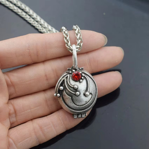 Cổ điển phổ biến Ma Cà Rồng Nhật Ký Vòng cổ ảnh mề đay vervain lãng mạn pha lê mặt dây chuyền cho phụ nữ quyến rũ đồ trang sức - Product Image 4