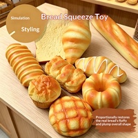 Jouets Squishy en forme de gâteau au pain parfumé, aliments réalistes à remontée lente, anti-stress, sensoriels, à presser, cadeau 14+
