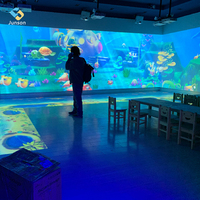 Table interactive de peinture magique d'intérieur, table tactile, projection murale, projecteur, jeu éducatif pour enfants