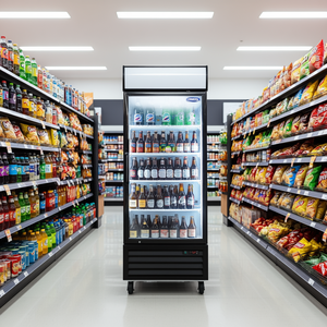 Refrigerador Comercial Orikoool de 19.3 Pies Cúbicos con Puerta de Vidrio, Exhibidor de Una Puerta para Tiendas - Product Image 2