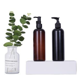 Botella de Champú PET Vacía de 100ml 150ml 250ml 300ml 500ml, Botellas de Champú de Plástico Transparente Ámbar con Dispensador de Bomba - Product Image 2