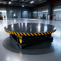 Plateforme de travail rotative hydraulique robuste pour la rotation et la réglage en hauteur des marchandises lourdes