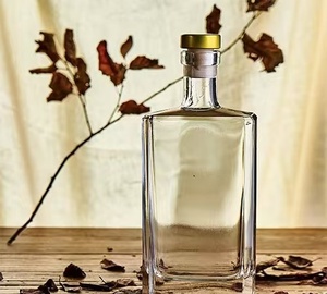 250ml rõ ràng chai thủy tinh Haute Couture tinh thần Whisky Vodka Chai Thủy Tinh rỗng chai - Product Image 1