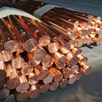 Barre en cuivre pur C12200 ASTM B187 déoxydée au phosphore, haute capacité de soudage, pliable pour la réfrigération AC, le CVC et les conduites de gaz