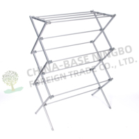 Tendedero de Ropa Plegable de Acero Inoxidable de Tres Niveles de Alta Calidad, Estante para Secar Toallas