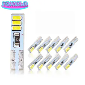 ไฟแผงหน้าปัดรถยนต์ T5 F2WOLRD 3014 6 SMD 12V DC สีขาว