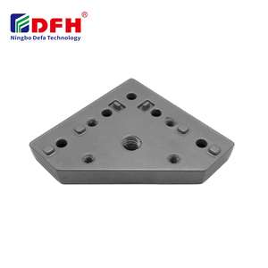 Aluminium legierung Universal Caster Frame Fuß schale Verbindungs profil Ende Verbindungs platte - Product Image 1