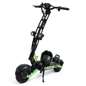 Dernière version de la trottinette électrique pliable pour adultes Geofought R6 à double moteur 60V, 11 pouces, tout-terrain, 30Ah 40Ah, autonomie longue portée 60-120 km, avec démarrage NFC - Product Image 1
