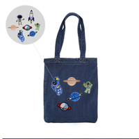 Logo cadeau pour Clothes Appliqued Space Astronaut Planet Series Cartoon Accounting Book Mobile Phone case Embroidery Patches