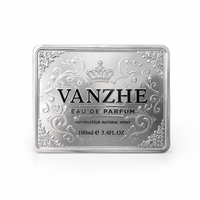 Étiquette de parfum personnalisable de haute qualité, imperméable, résistante aux UV, gaufrée, métallisée et écologique